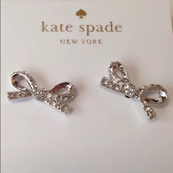 Kate Spade diamond bow studs - Picture 4 of 4